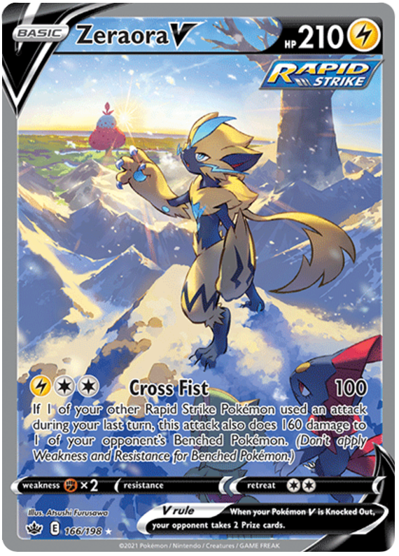Zeraora V (166/198) [Sword & Shield: Chilling Reign] | Good Games Morley