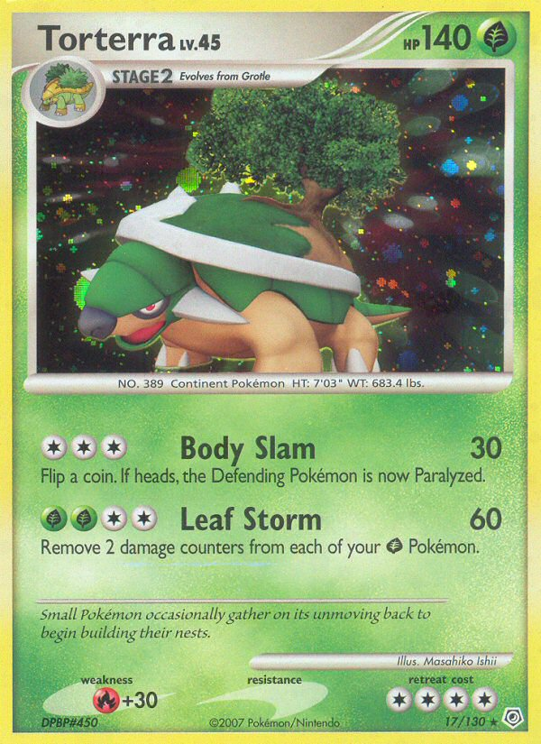 Torterra (17/130) [Diamond & Pearl: Base Set] | Good Games Morley