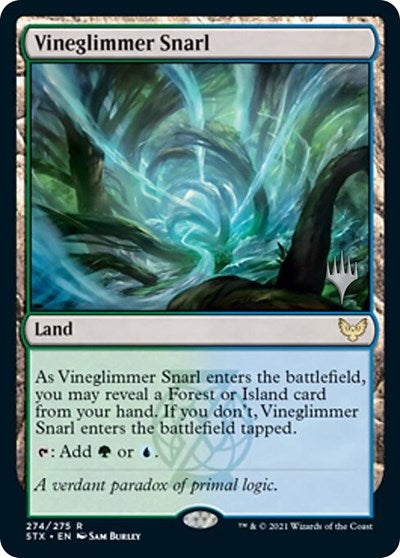Vineglimmer Snarl (Promo Pack) [Strixhaven: School of Mages Promos] | Good Games Morley