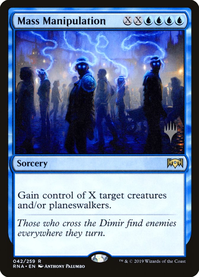 Mass Manipulation (Promo Pack) [Ravnica Allegiance Promos] | Good Games Morley