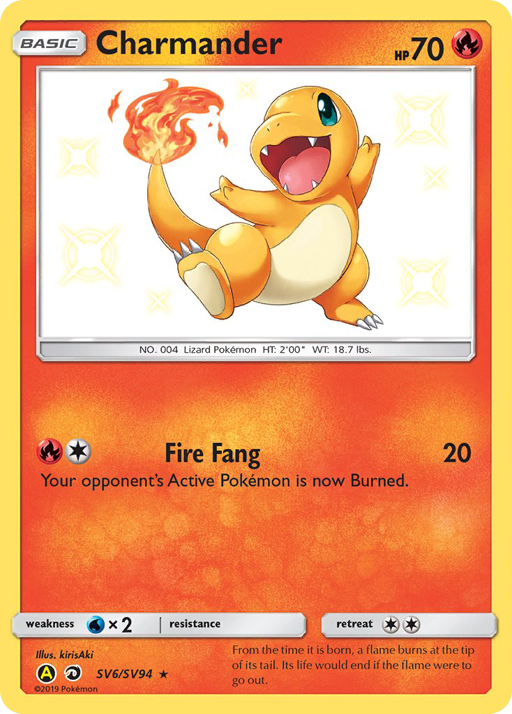 Charmander (SV6/SV94) [Sun & Moon: Hidden Fates - Shiny Vault] | Good Games Morley