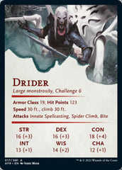 Drider Art Card [Dungeons & Dragons: Adventures in the Forgotten Realms Art Series] | Good Games Morley