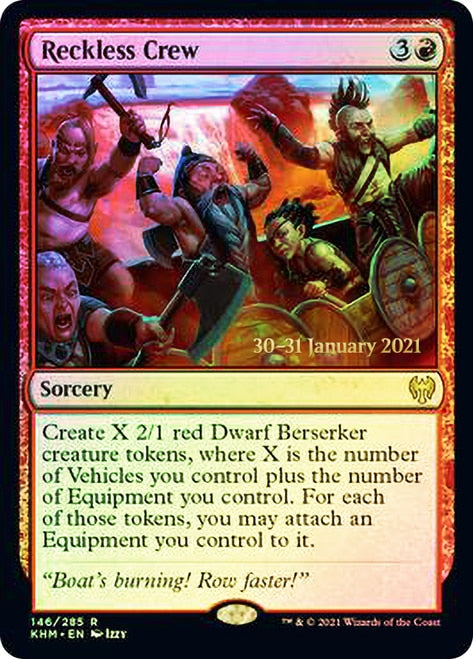 Reckless Crew [Kaldheim Prerelease Promos] | Good Games Morley