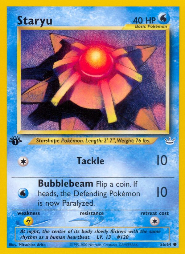 Staryu (56/64) [Neo Revelation 1st Edition] | Good Games Morley