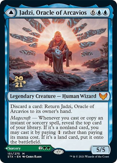Jadzi, Oracle of Arcavios // Journey to the Oracle [Strixhaven: School of Mages Prerelease Promos] | Good Games Morley