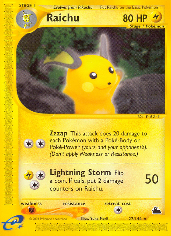 Raichu (27/144) [Skyridge] | Good Games Morley