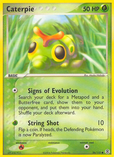 Caterpie (56/112) [EX: FireRed & LeafGreen] | Good Games Morley