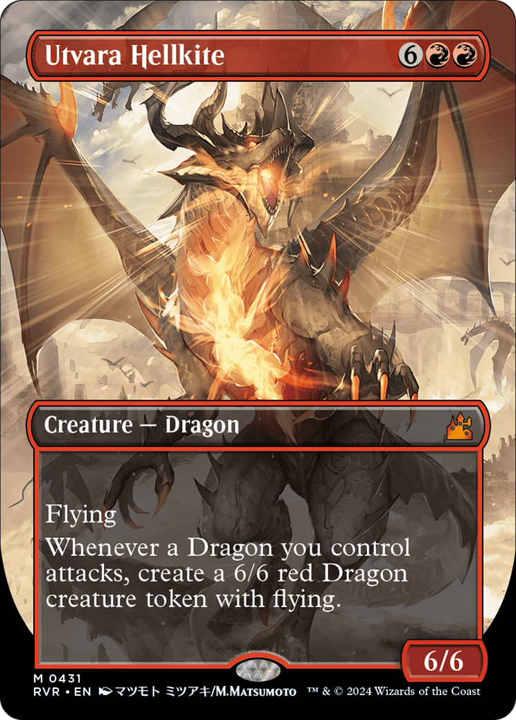 Utvara Hellkite (Anime Borderless) [Ravnica Remastered] | Good Games Morley