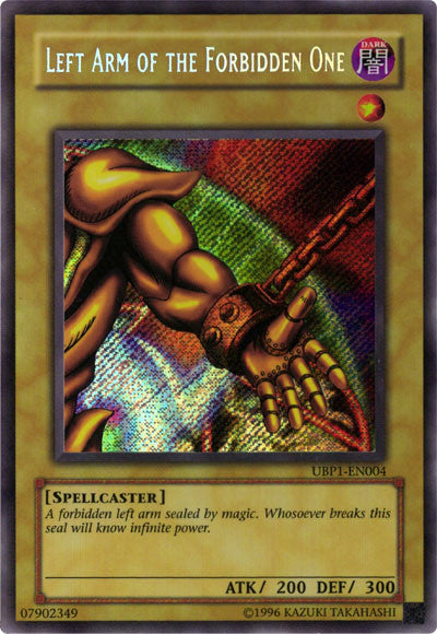 Left Arm of the Forbidden One [UBP1-EN004] Secret Rare | Good Games Morley