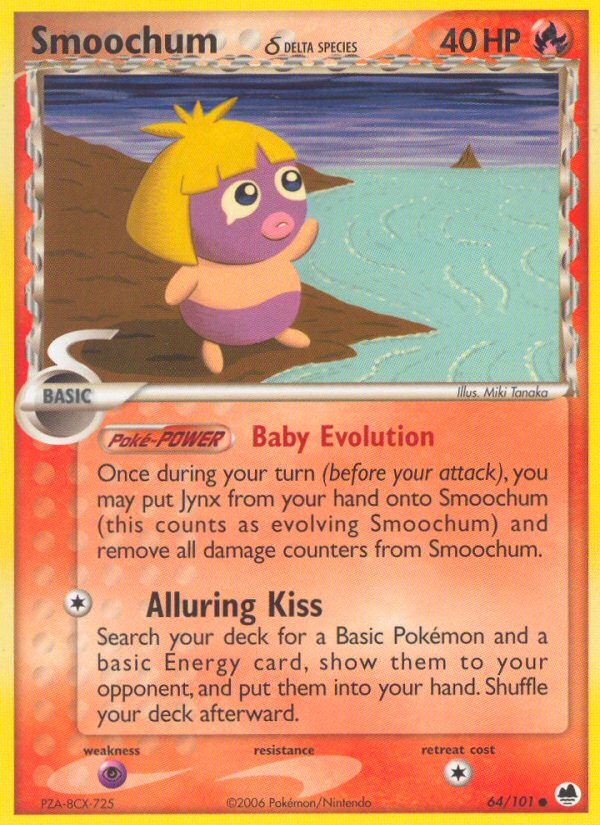 Smoochum (64/101) (Delta Species) [EX: Dragon Frontiers] | Good Games Morley