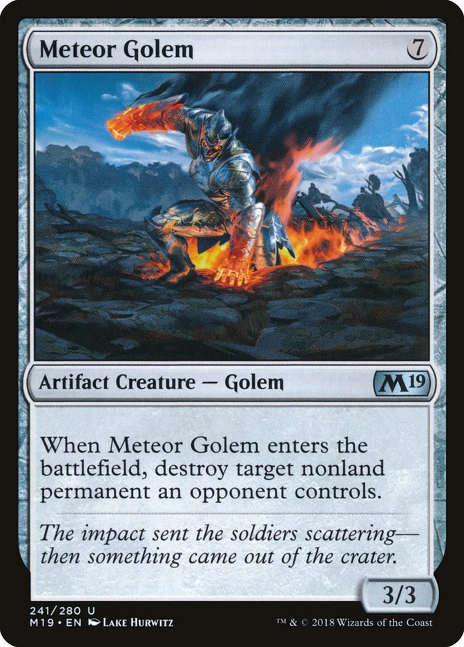 Meteor Golem [Core Set 2019] | Good Games Morley