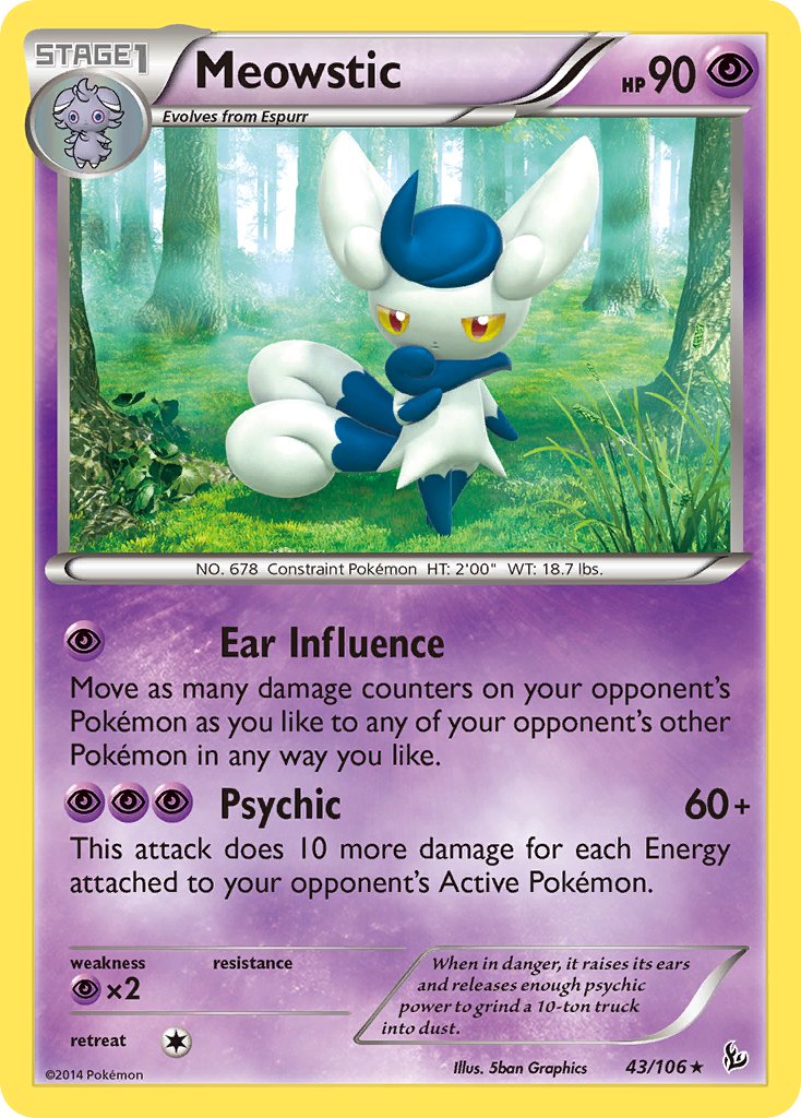 Meowstic (43/106) (Theme Deck Exclusive) [XY: Flashfire] | Good Games Morley
