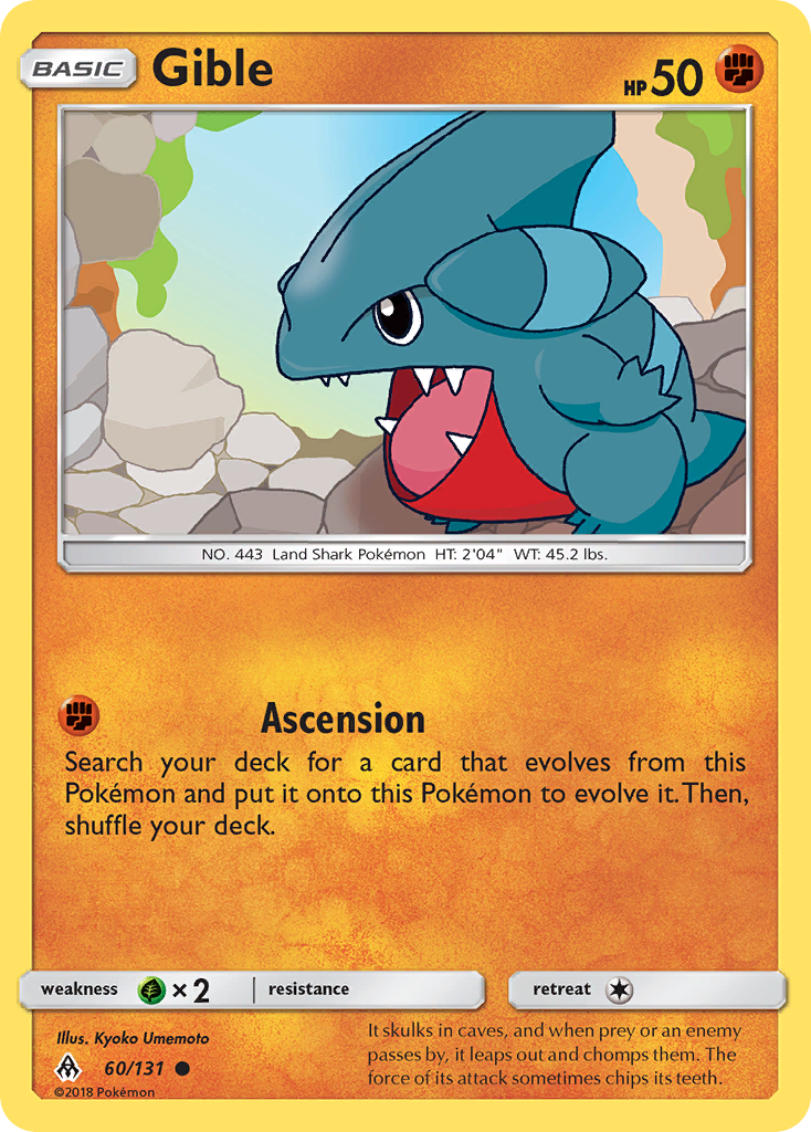 Gible (60/131) [Sun & Moon: Forbidden Light] | Good Games Morley