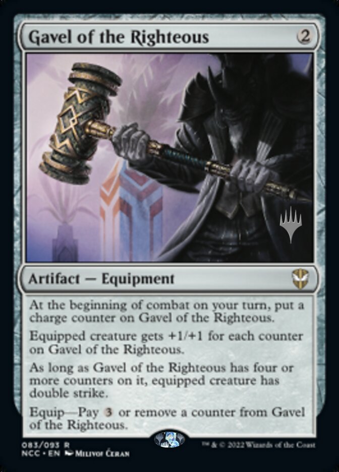 Gavel of the Righteous (Promo Pack) [Streets of New Capenna Commander Promos] | Good Games Morley