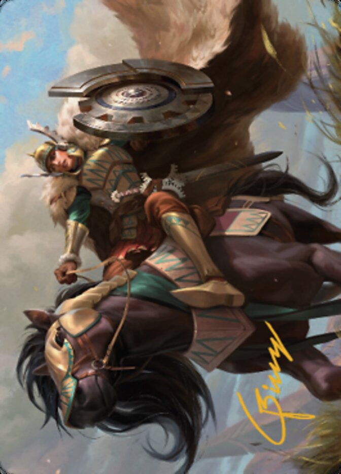 Knight of Dawn's Light Art Card (Gold-Stamped Signature) [Dominaria United Art Series] | Good Games Morley