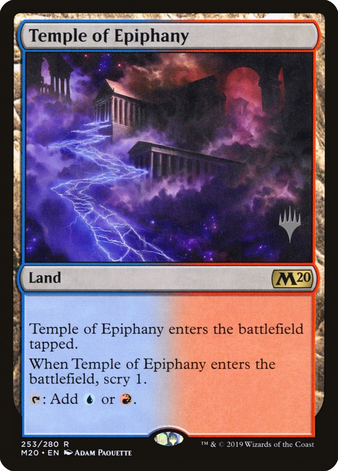 Temple of Epiphany (Promo Pack) [Core Set 2020 Promos] | Good Games Morley