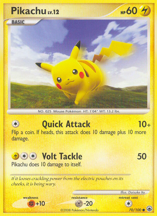 Pikachu (70/100) [Diamond & Pearl: Majestic Dawn] | Good Games Morley