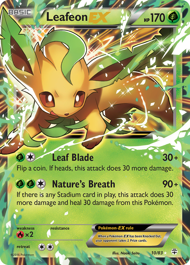 Leafeon EX (10/83) [XY: Generations] | Good Games Morley