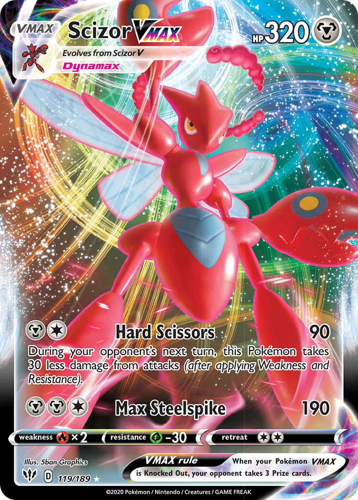 Scizor VMAX (119/189) [Sword & Shield: Darkness Ablaze] | Good Games Morley