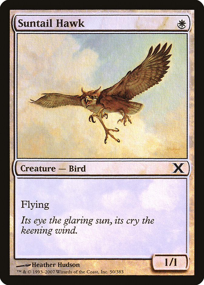 Suntail Hawk (Premium Foil) [Tenth Edition] | Good Games Morley