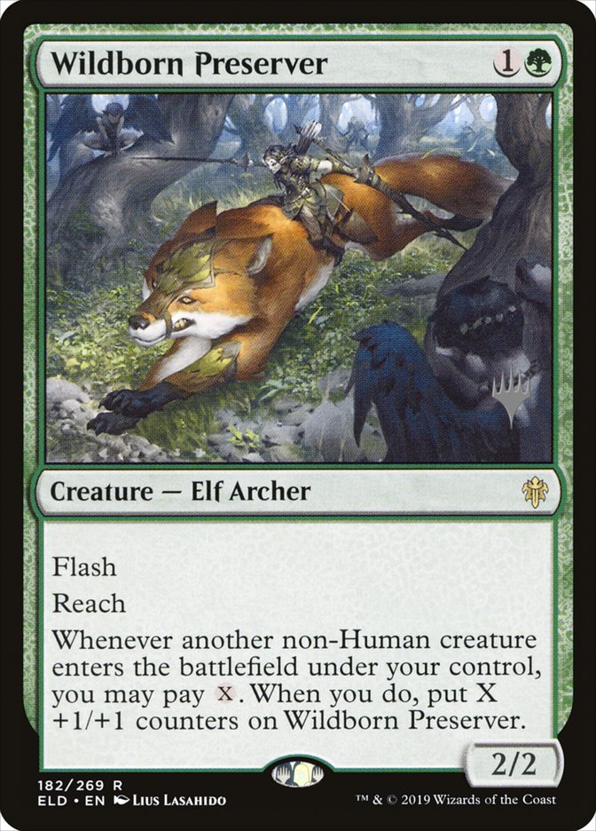 Wildborn Preserver (Promo Pack) [Throne of Eldraine Promos] | Good Games Morley