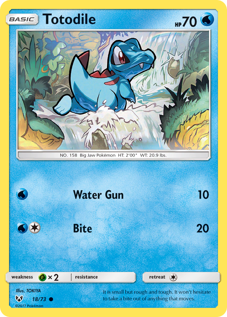 Totodile (18/73) [Sun & Moon: Shining Legends] | Good Games Morley