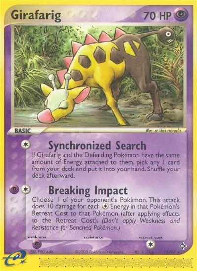 Girafarig (16/97) [EX: Dragon] | Good Games Morley