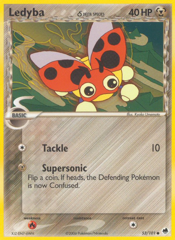 Ledyba (53/101) (Delta Species) [EX: Dragon Frontiers] | Good Games Morley