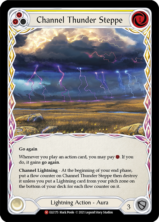 Channel Thunder Steppe [ELE175] (Tales of Aria)  1st Edition Normal | Good Games Morley