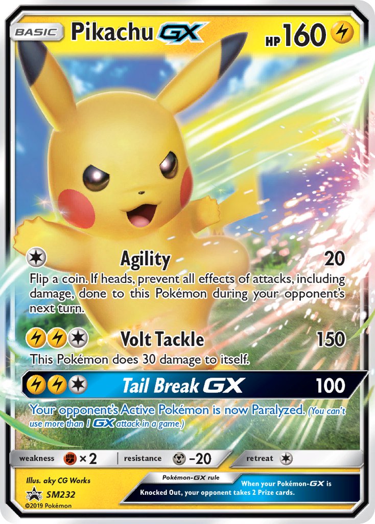Pikachu GX (SM232) [Sun & Moon: Black Star Promos] | Good Games Morley