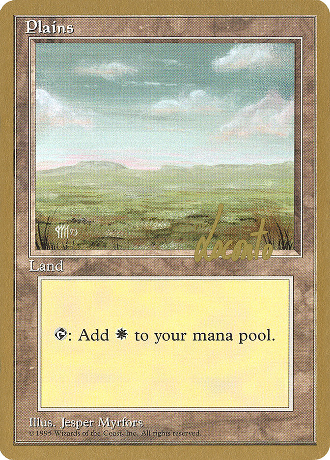 Plains (ml364) (Michael Loconto) [Pro Tour Collector Set] | Good Games Morley