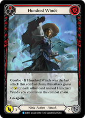 Hundred Winds (Red) [EVR041] (Everfest)  1st Edition Extended Art Rainbow Foil | Good Games Morley