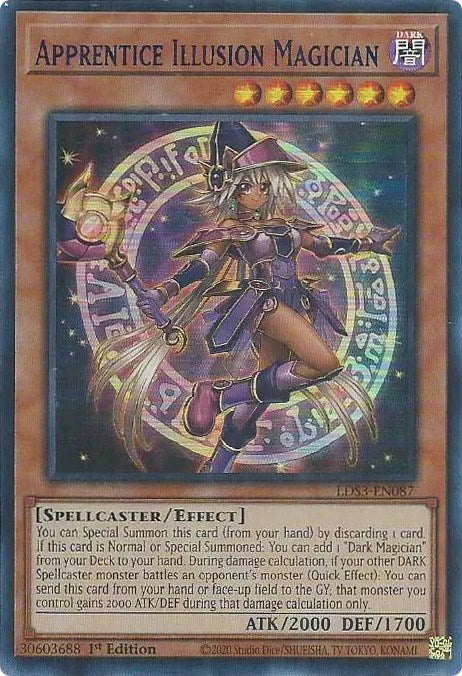 Apprentice Illusion Magician (Blue) [LDS3-EN087] Ultra Rare | Good Games Morley