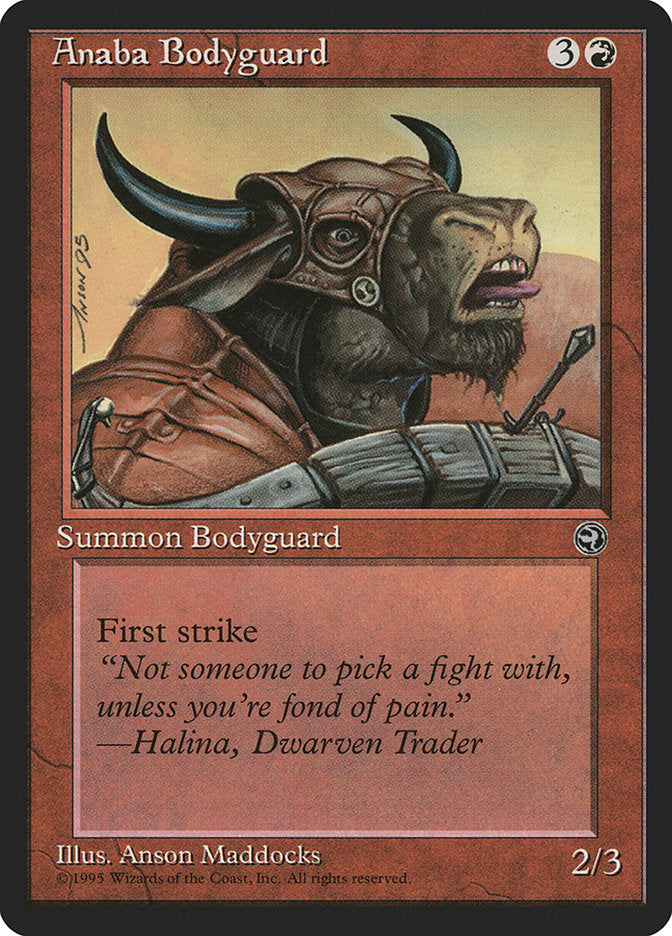 Anaba Bodyguard (Halina Flavor Text) [Homelands] | Good Games Morley