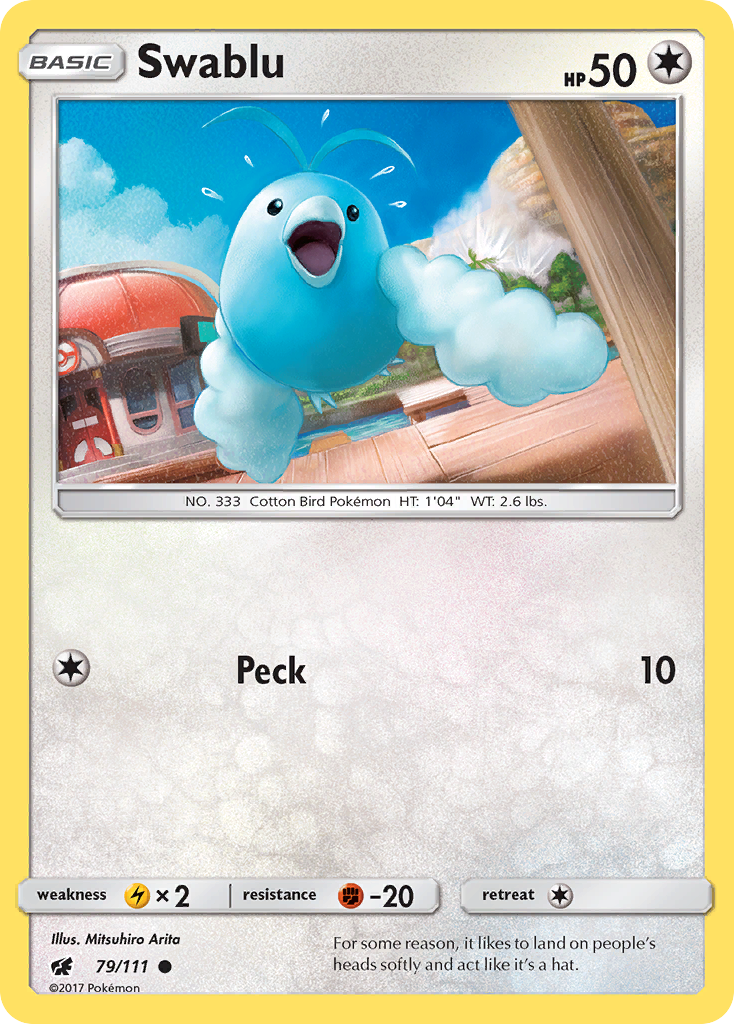 Swablu (79/111) [Sun & Moon: Crimson Invasion] | Good Games Morley