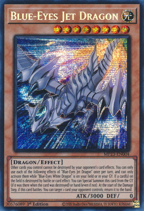Blue-Eyes Jet Dragon [MP23-EN004] Prismatic Secret Rare | Good Games Morley