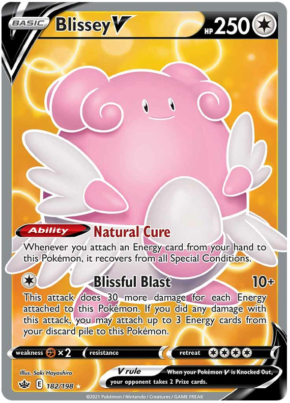 Blissey V (182/198) [Sword & Shield: Chilling Reign] | Good Games Morley