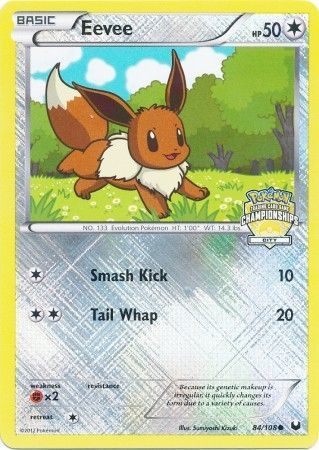 Eevee (84/108) (City Championship Promo) [Black & White: Dark Explorers] | Good Games Morley