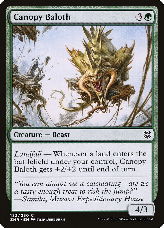 Canopy Baloth [Zendikar Rising] | Good Games Morley