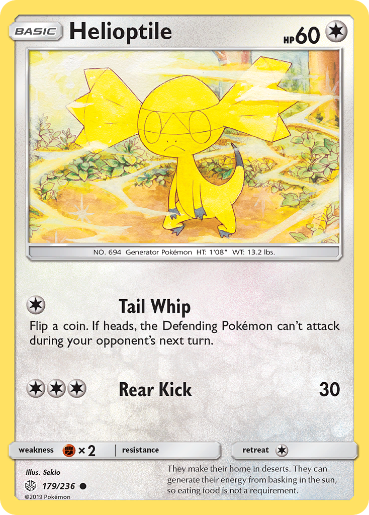 Helioptile (179/236) [Sun & Moon: Cosmic Eclipse] | Good Games Morley