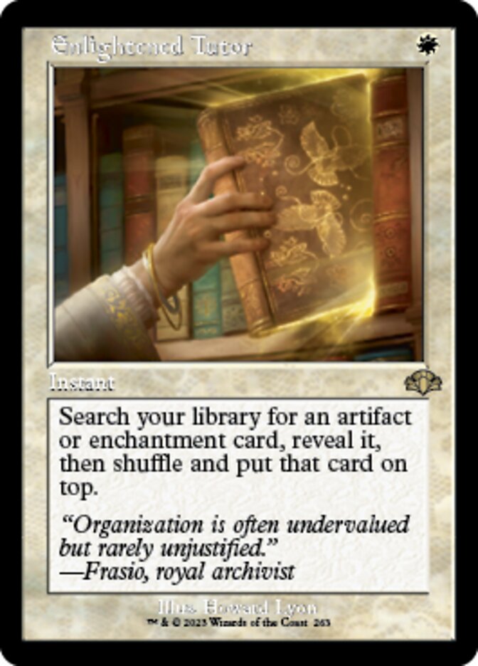 Enlightened Tutor (Retro) [Dominaria Remastered] | Good Games Morley