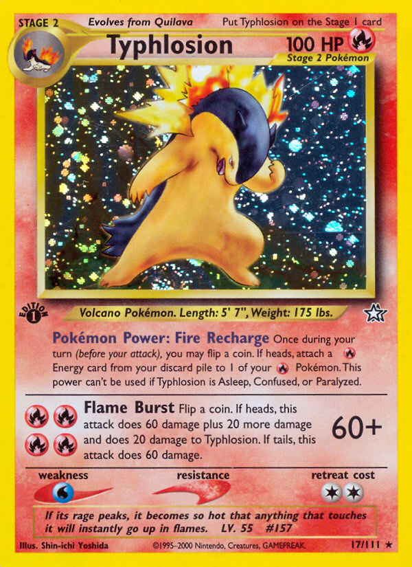 Typhlosion (17/111) [Neo Genesis 1st Edition] | Good Games Morley