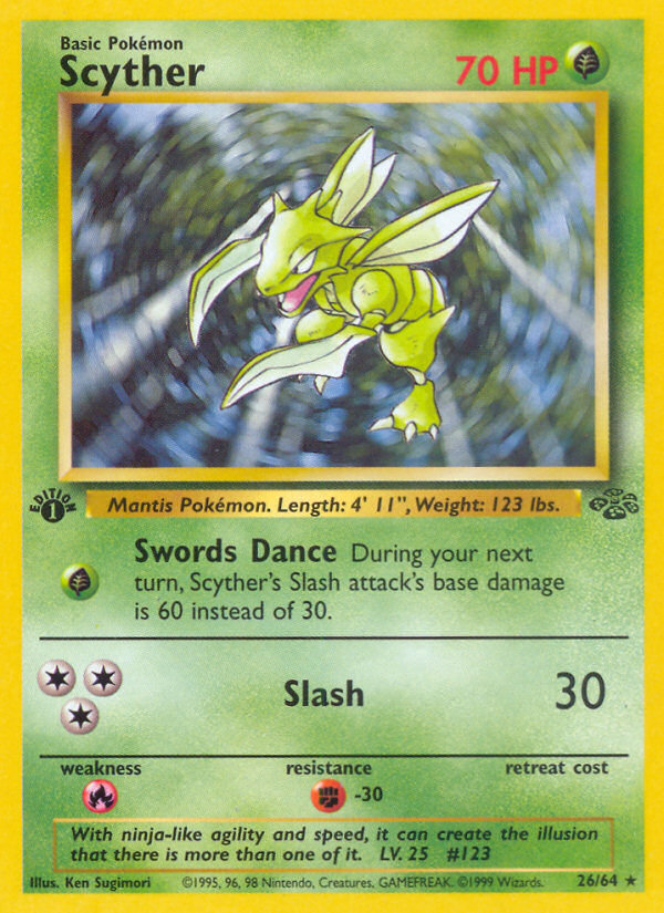 Scyther (26/64) [Jungle 1st Edition] | Good Games Morley