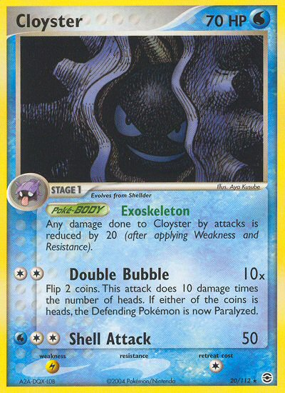 Cloyster (20/112) [EX: FireRed & LeafGreen] | Good Games Morley