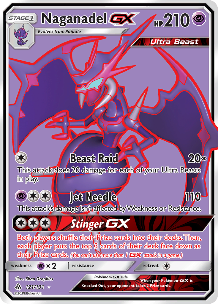 Naganadel GX (121/131) [Sun & Moon: Forbidden Light] | Good Games Morley