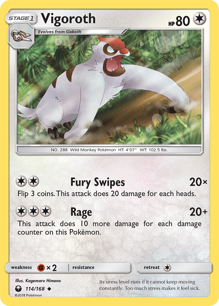 Vigoroth (114/168) [Sun & Moon: Celestial Storm] | Good Games Morley