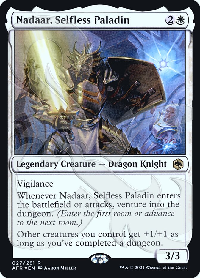 Nadaar, Selfless Paladin (Ampersand Promo) [Dungeons & Dragons: Adventures in the Forgotten Realms Promos] | Good Games Morley