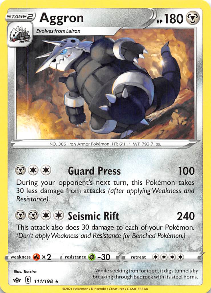 Aggron (111/198) [Sword & Shield: Chilling Reign] | Good Games Morley