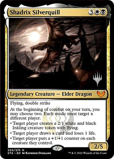 Shadrix Silverquill (Promo Pack) [Strixhaven: School of Mages Promos] | Good Games Morley