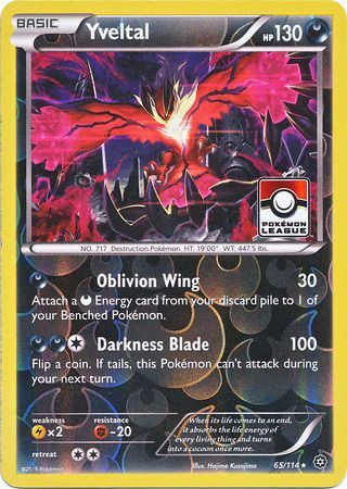 Yveltal (65/114) (Steam Siege League Promo) [XY: Steam Siege] | Good Games Morley